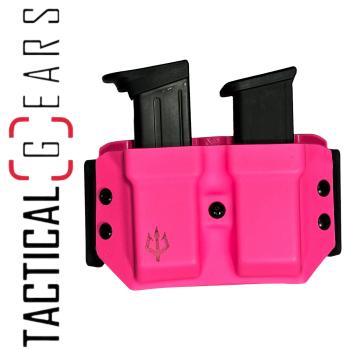 BLACK TRIDENT® DOUBLE MAG CARRIER 9MM/.40 S&W RECHTSHÄNDIG PINK